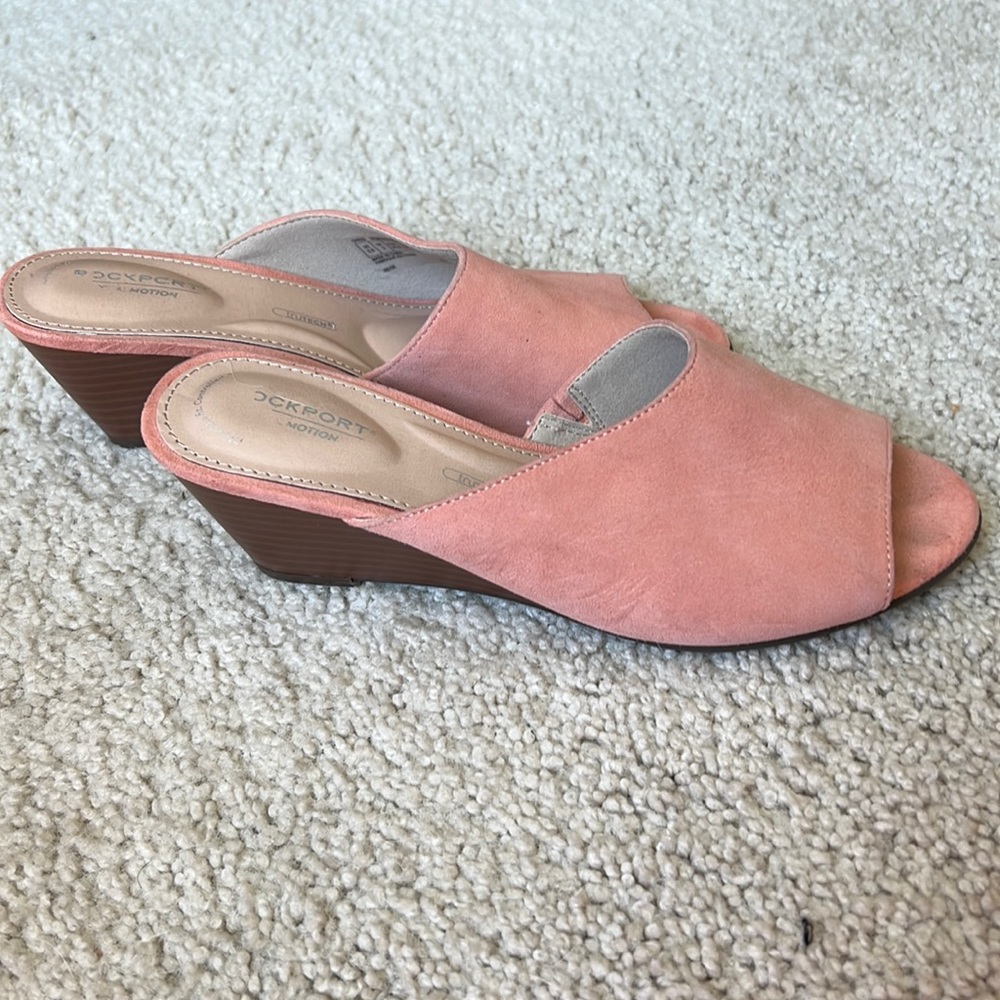 Rockport wedge  peach color  shoes